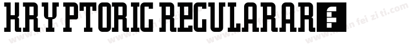 KryptOrig Regularar字体转换